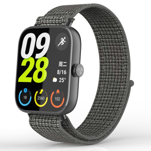 Redmi Watch 5/4 Geflochtenes Nylonarmband Grey