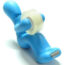 Novelty Toilet Paper Tape Dispenser Pen Box Clip Storage Accessories (blue)