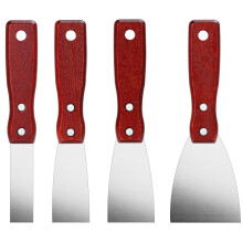 4pcs Plasterer Spatula Set Paint Scraper Spatula Stainless Steel Spatula Set Coating Wall Scraper Blade Decoration 2.5cm,3.8cm,5cm, 7.6cm