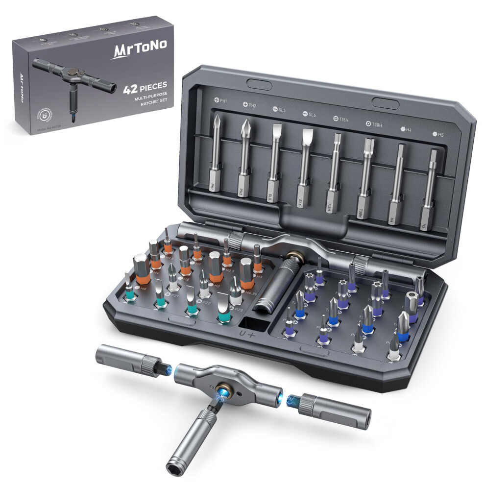 42 In 1 Magnetic Screwdriver, Screwdriver Set, Multi Bit Ratcheting Screw Driver 5007404796831