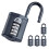Squire 5-Pack Squire CP40 Combination Padlock, Black, Compact 1