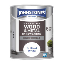 Johnstone's Exterior Undercoat Paint - Brilliant White 750ml