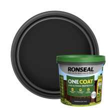 Ronseal One Coat Shed and Fence Protector Tudor Black Oak 5 litres (Covers up to