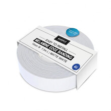 WoodPress 19mm Matt White Melamine Iron-On Edging - 7.5m Edge Tape - Pre-Glued