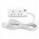 Status STATUS 2 Socket Extension Lead with Neon Indicator, 6m Extension Cable 13A, Powe 1