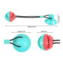 Dog Toy Ball with Suction Cup, Multifunctional Game with Elastic Rope, Teething Balls for Toys
