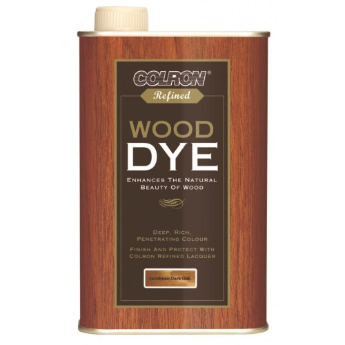 Ronseal Colron Refined Wood Dye 250ml Jacobean Dark Oak 1