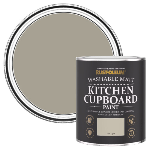 Rust-Oleum Rust-Oleum Grey Kitchen Cupboard Paint in Matt Finish - Half Light 750ml