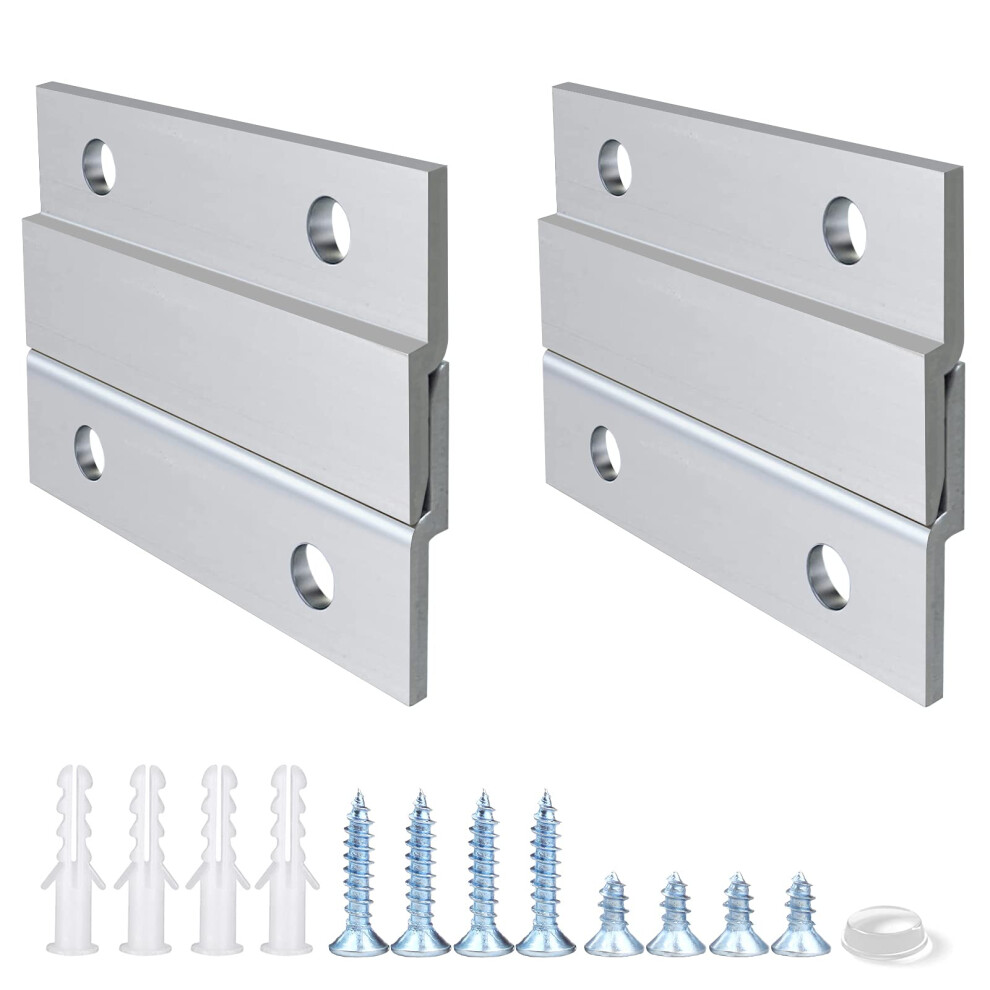 French Cleat Picture Hanger 2 Inches Aluminum Z Hanger Supports 30Lbs - Interloc 5000061287919