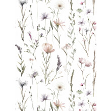 myforHD Self Adhesive Wallpaper Floral Leaves Flowers 44cmX300cm PVC Vinyl Wall