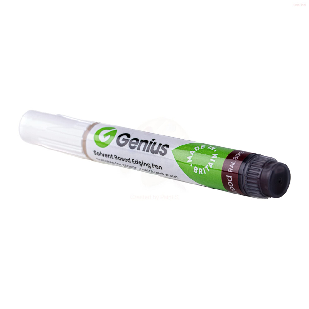 Genius Rosewood Touch Up Pen For Upvc Windows And Doors, Laminate And Furniture 5009475786391