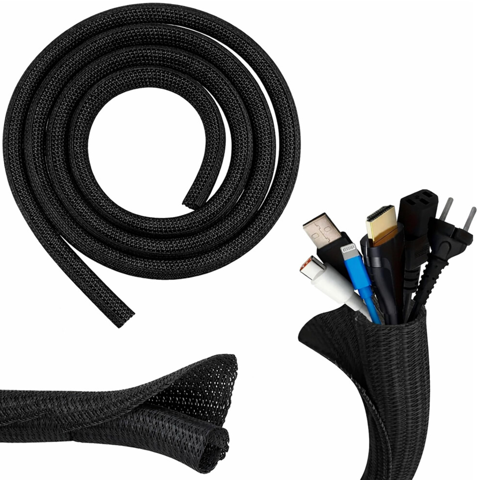 3M Cable Tidy Sleeves, Cable Management Wire, Flexible Spiral Cable Cover Protec 5002573073653