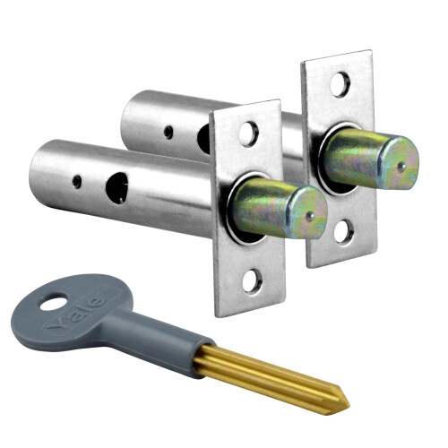 Yale Yale Security Lock, Chrome, Pack of 2