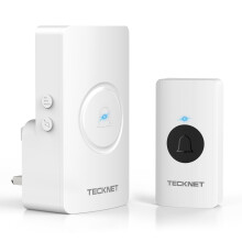 TECKNET Wireless Doorbell, Plug in Door Bells Cordless IP65 Waterproof Door Chim