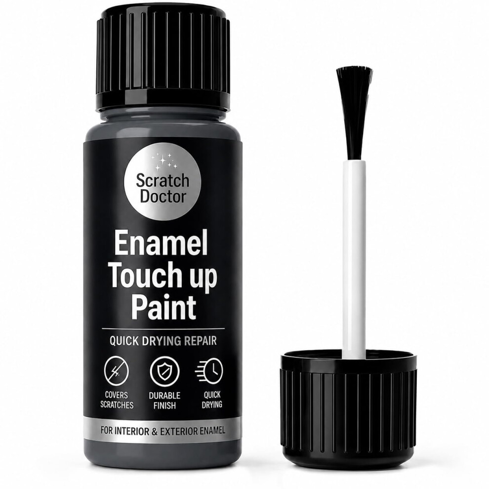 The Scratch Doctor Enamel Touch Up Paint Anthracite 15Ml | Quick Dry Repair Pain 5003507645656
