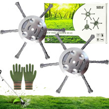 WENXUKHV 2 Pcs Steel Wire Grass Trimmer Head Universal Solid Steel Wire Brush St