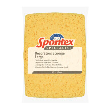 Spontex Decorators Sponge | Large: 15 x 12 cm | For Washing Walls, Wallpaper Han