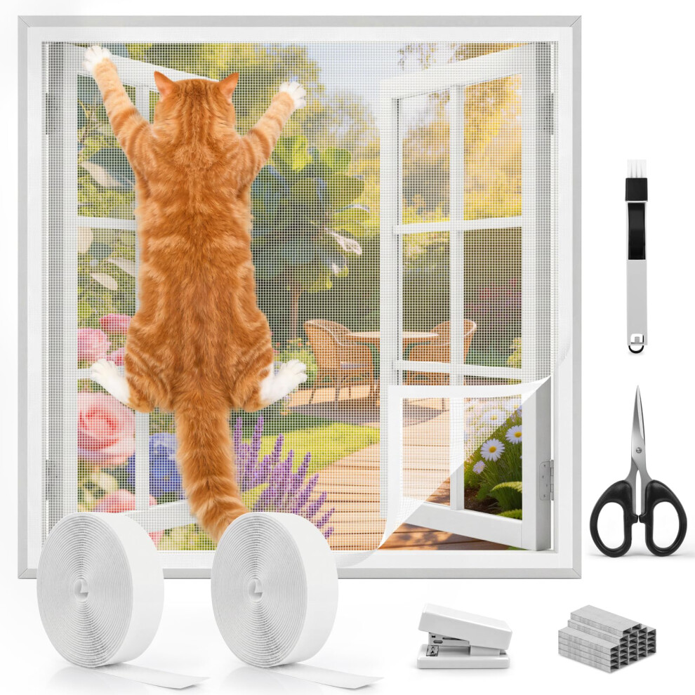 Belicoo Cat Window Guard 100X150cm, Thickened Self-Adhesive Window Fly Screen, A 5009924932287