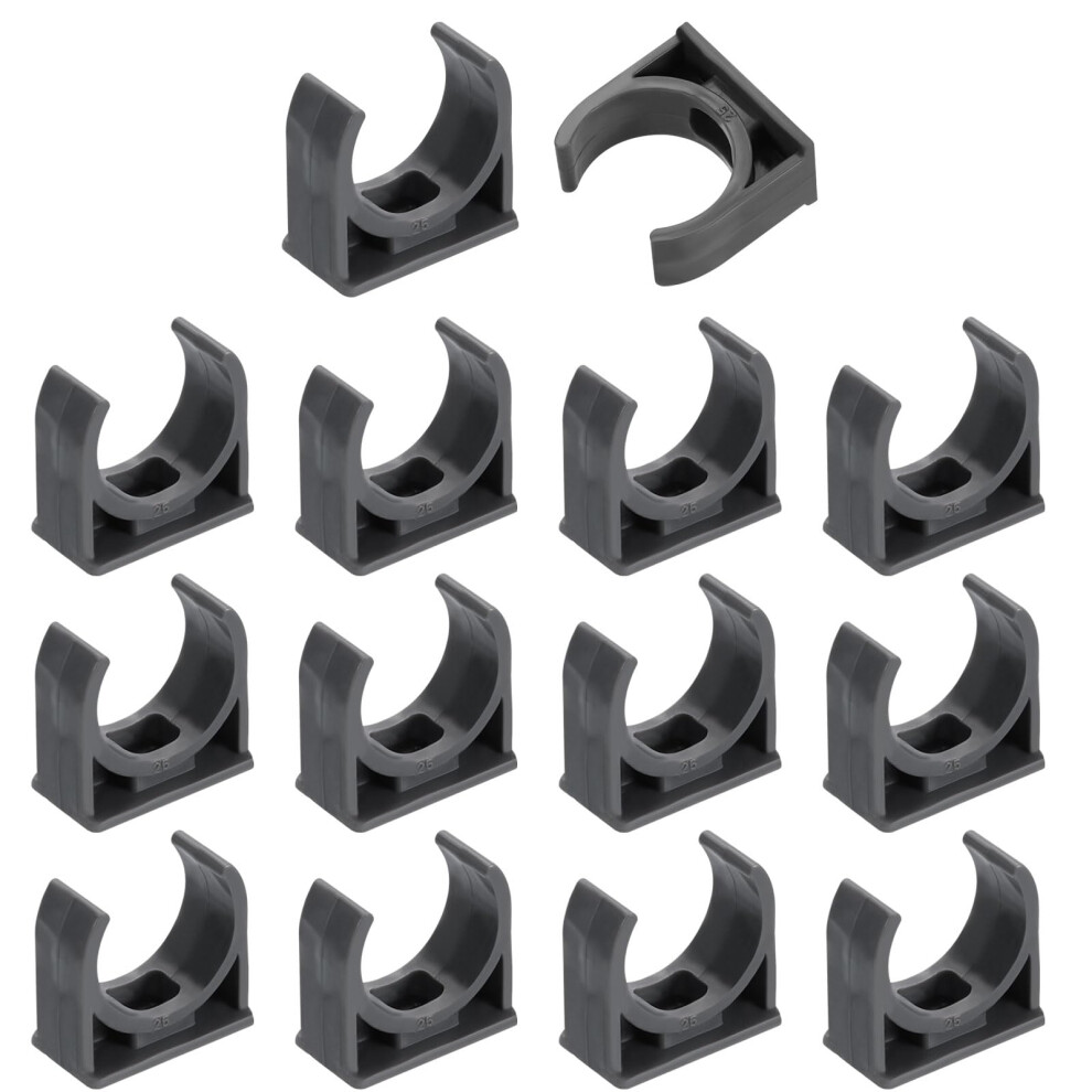 Sourcing Map 16Pcs Pvc Water Pipe Clamps Clips, U-Shaped Tubing Hose Buckles, Ir 5005169982872