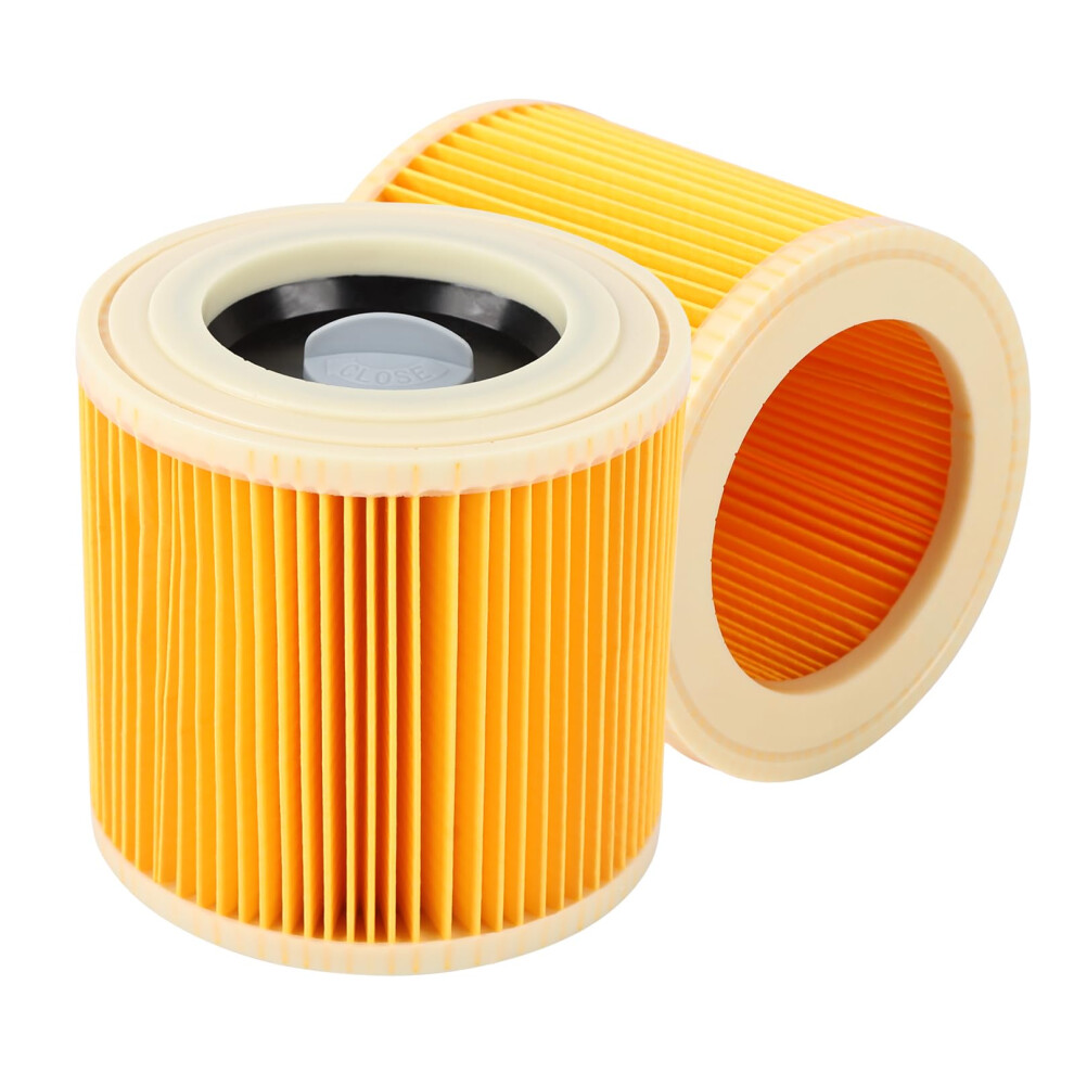 Cartridge Filter Compatible With Karcher, 2Pcs Karcher Vacuum Filter For Wd2 Wd3 5003679362405