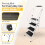 HH Home Hut 4 Step Safety Ladder - Compact Folding Step Stool for Kitchen, Rail 3