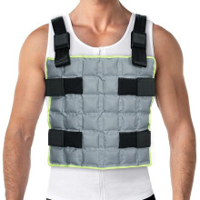 Reusable Cooling Vest for Men & Women with 72 Ice Cells, Adjustable Ice Vest for Outdoor, Long-Lasting Heat Relief, Grey