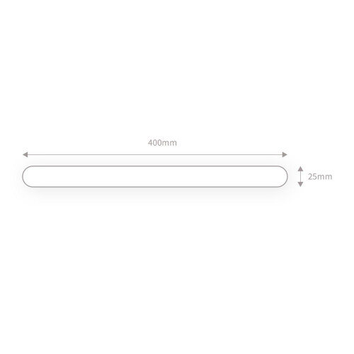 23mm Laminated Window Board End Cap - White 2