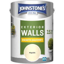 Johnstone's Exterior Smooth Masonry Paint - Magnolia | Brick, Concrete, Patio &