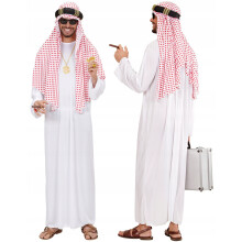 SHEIK Olieprins Arabisk Rigmand Karnevalsbal Kostume, XXL
