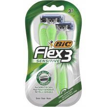 BIC Flex 3 Sensitive 3-blads barbermaskine 3 stk.