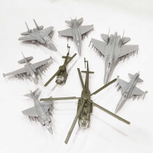 (No original box)1/144 Assemble Fighter US F-18 F-15 USSR SU-25 MI-8 Helicopter China J16 Classic Plane