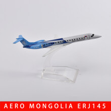 (MX98)JASON TUTU 16cm AERO Mongolia ERJ145 Plane Airplane Model Aircraft Model Diecast Metal 1/400 Scale