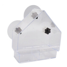 Clear Birds Feeders Window Bird Feeder Detachable Tray Transparent Durable Lightweight Birds Feeders with 3 Strong Suction Cups for Home
