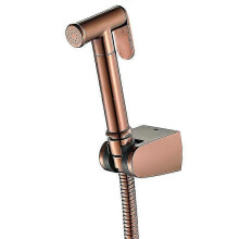 Roségouden handzame neusspray met messing spoelset