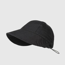 (Black) Chapeau UV Femme, Large Bord, Pliable