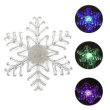 5er-Pack bunte LED-Schneeflockenlichter mit Saugnapf für die Fenster- und Wanddekoration an Weihnachten und anderen Festen