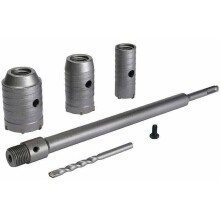 Σετ πριονιών οπών σκυροδέματος - MICH - 30 mm, 40 mm, 50 mm - 350 mm SDS Plus - Άκρη καρβιδίου