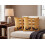 Beliani Throw Cushion COVASNA 45 x 45 cm Velvet Orange Abstract Pattern 4