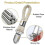 Multifunktionale Handtuchhalter aus gewebter Baumwolle mit Metallclips 2