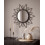 Beliani Wall Mirror AROEK 61 cm 61 cm Rattan Black 2