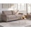 Beliani Sofa 3 Seater RONNEBY Fabric Light Brown 5