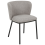 Beliani Set of 2 Dining Chairs MINA Fabric Grey 2