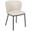 Beliani Set of 2 Dining Chairs MINA Fabric Off-White 4