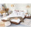 Beliani Bed ZEN 160 x 200 cm (EU King Size) Brown Ash Wood 2