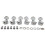 Guitar String Knob Grover String Winder Fully Enclosed Guitar String Tuning Pegs Keys Tuners Machine Heads 1