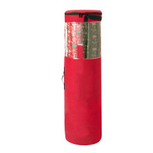 Wrapping Paper Storage Bag Wrapping Paper Organizer Under Bed for Storing Multiple Rolls of Gift Wrap Red