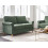 Beliani Sofa 2 Seater RONNEBY Corduroy Dark Green 2