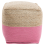 Beliani Pouffe KIRAMA Jute Pink 8