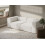 Beliani Modular Sofa 2 Seater FALSTERBO Corduroy Off-White 6