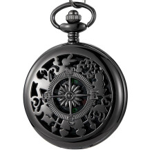 Svart Ny Kompass, Klassisk Stil för Bergsklättring Utomhus, Flip Compass Fickur